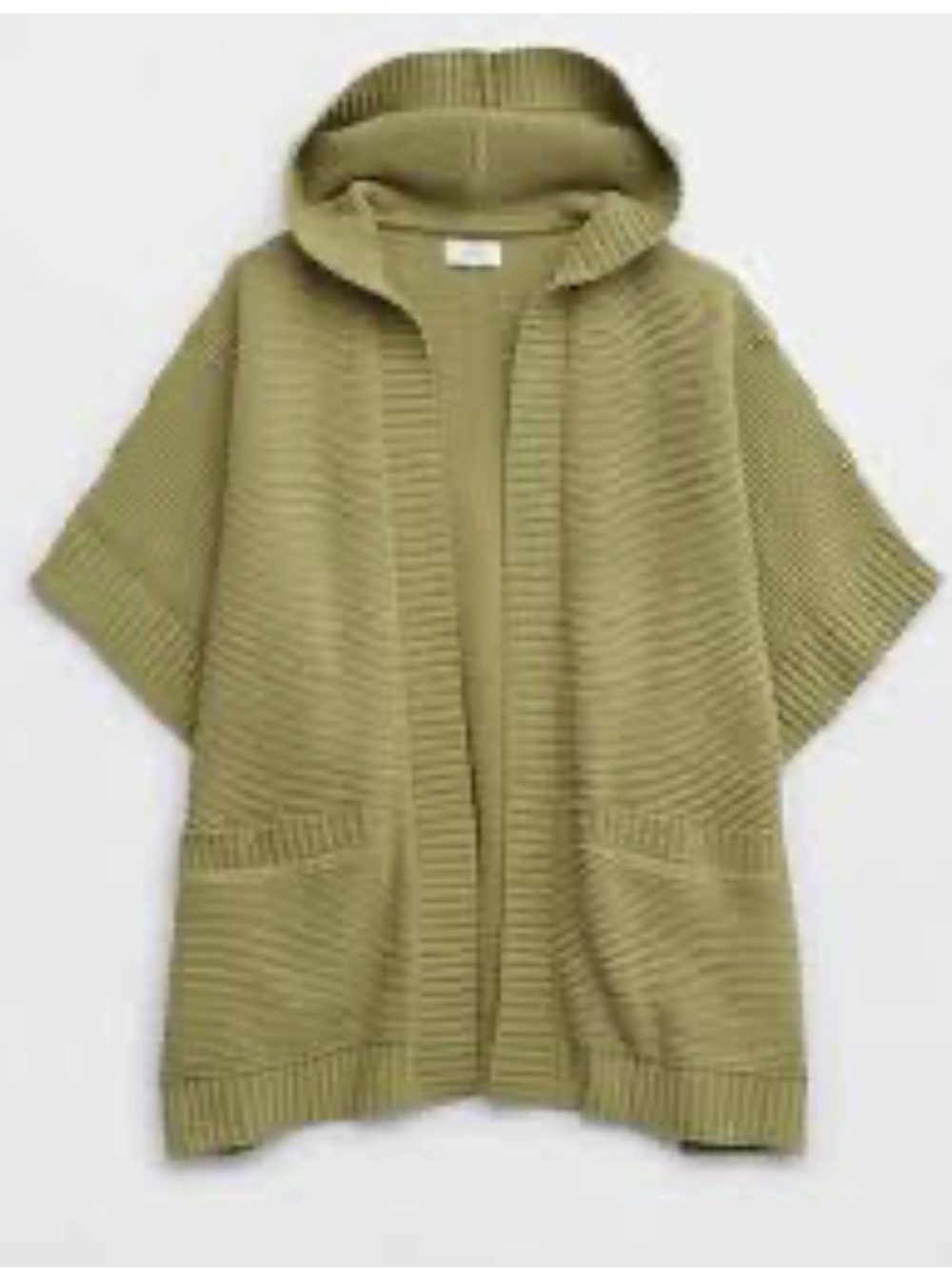 Aerie womens oversized green hooded knit cardigan size L/XL